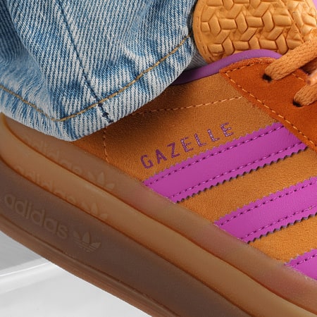 Adidas Originals - Gazelle Bold Zapatillas Mujer W JS3895 Flash Naranja Púrpura Burst Crew Naranja