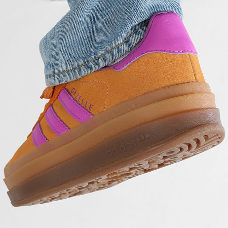 Adidas Originals - Gazelle Bold Zapatillas Mujer W JS3895 Flash Naranja Púrpura Burst Crew Naranja