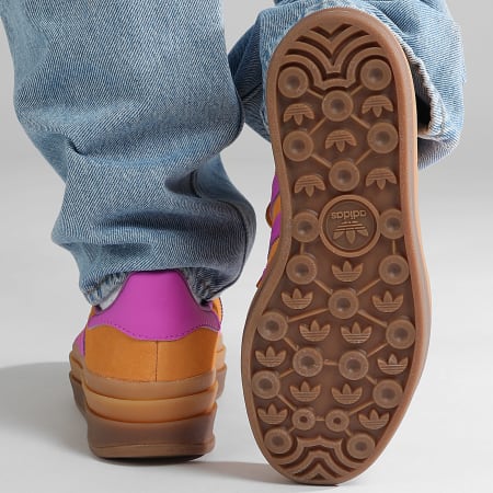 Adidas Originals - Gazelle Bold Zapatillas Mujer W JS3895 Flash Naranja Púrpura Burst Crew Naranja