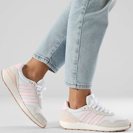 Adidas Performance - Run 60s 4.0 Zapatillas Mujer JR6629 Cloud White Clear Pink Wonder Quartz
