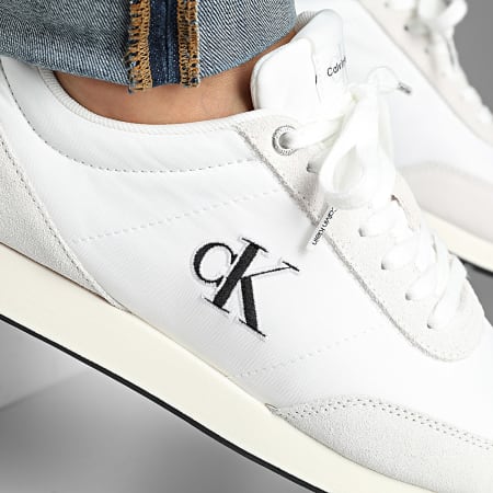 Calvin Klein - Baskets Retro Runner Essential Mix 1361 Bright White Black