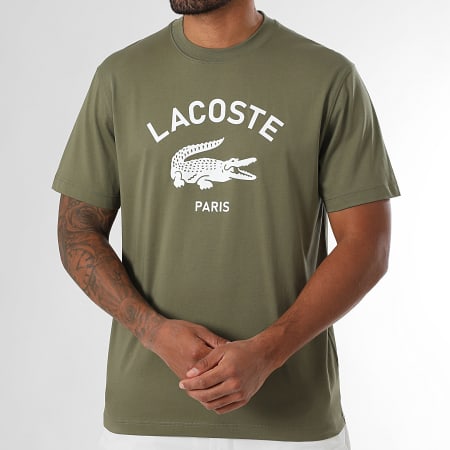 T-shirt Homme Misstige To Lead – Vert Avec Crocodile Dessin Animé – Coton Taille M