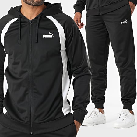 Puma - Colorblock Woven Track Suit 688171 Black White - Ryses