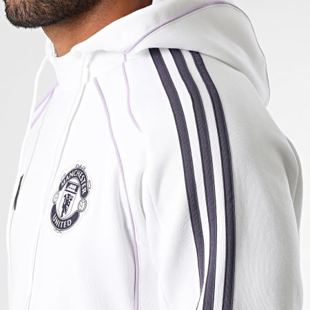 adidas Manchester United ホワイトジャージ L Adidas Manchester United Training Top Soccer IA7292 White