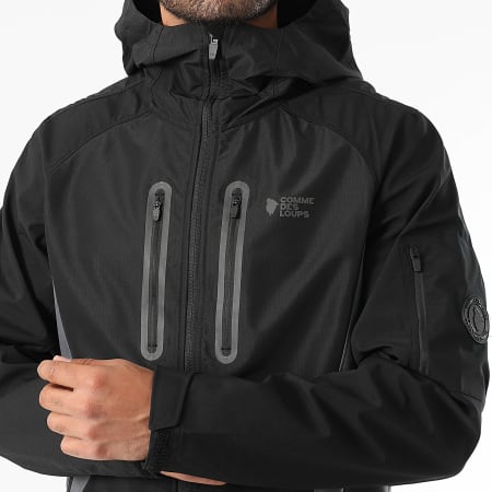 Comme Des Loups - Fato de treino Utah Preto Cinzento Antracite Reflectorizante