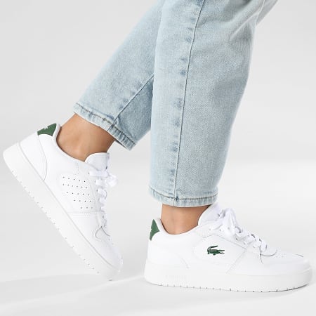 Lacoste - Baskets Femme Court Ace 225 White Dark Green
