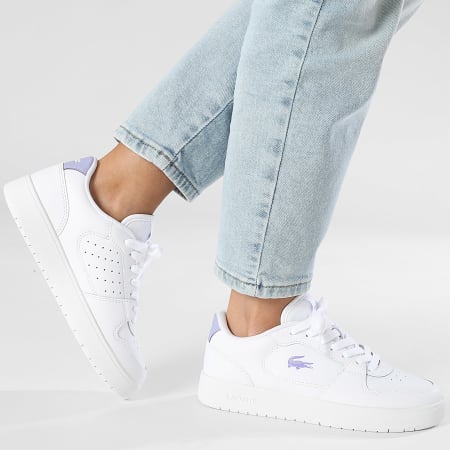 Lacoste - Baskets Femme Court Ace 225 White Light Purple