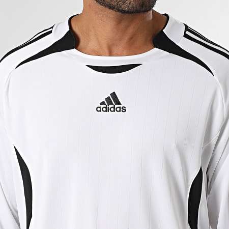 Adidas Sportswear - Tee Shirt Manches Longues A Bandes Teamgeist JY6371 Blanc