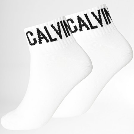 Calvin Klein - Lote de 2 pares de calcetines 6560 Blanco