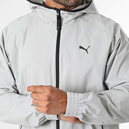 Puma - Coupe-Vent Capuche Zippé Pumatech 629675 Gris