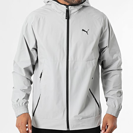 Puma - Coupe-Vent Capuche Zippé Pumatech 629675 Gris