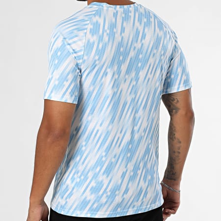 Puma - Maillot De Foot Slim Manchester City Warm Up Jersey 782167 Bleu Clair Blanc