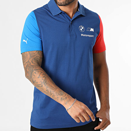 Puma - Polo Manches Courtes BMW MMS Essential 621312 Bleu Marine