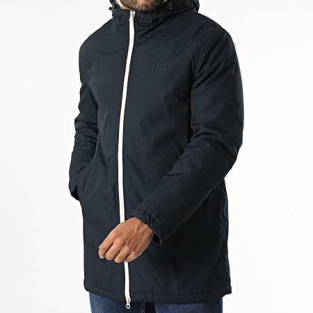 Schott NYC - Bluster Chaqueta azul marino con capucha y cremallera