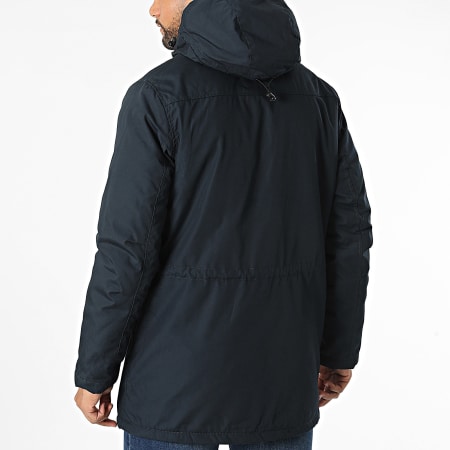 Schott NYC - Bluster Chaqueta azul marino con capucha y cremallera