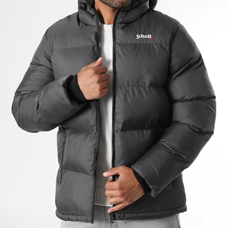 Schott NYC - Idaho Hooded Jacket Anthracite Grey