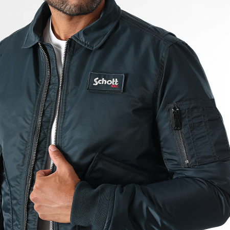 Schott NYC - Bomber Jacket 210100RS Navy Blue - Ryses