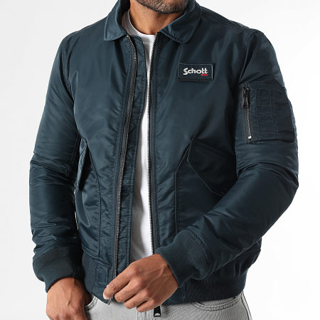 Schott NYC - Bomber Jacket 210100RS Navy Blue - Ryses