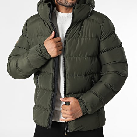 Superdry Chaqueta de pluma con capucha M5011905A Verde caqui Ryses