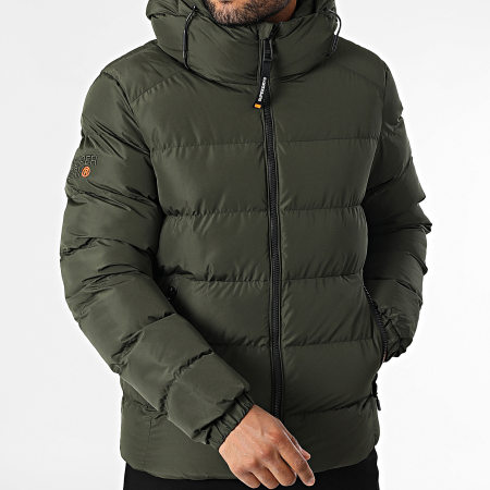 Superdry Chaqueta de pluma con capucha M5011905A Verde caqui Ryses