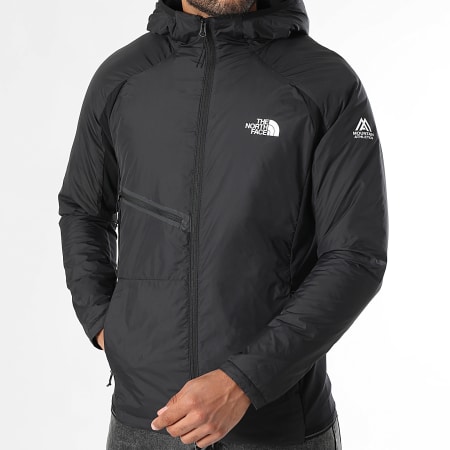 The North Face - Geïsoleerde A8EJ7 Zip Hooded Jacket Zwart