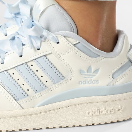 Adidas Originals - Zapatillas Mujer Forum Low CL W JR0498 Off White Halo Blue
