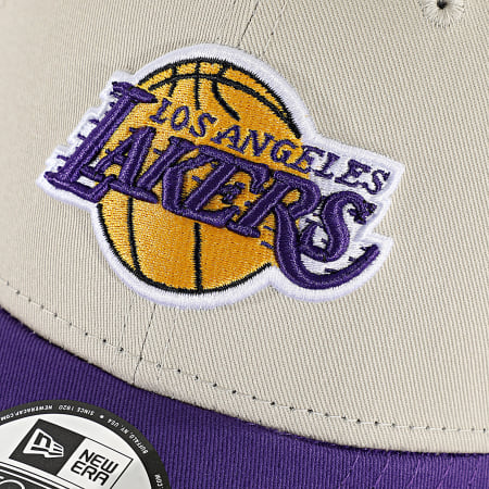 New Era - Casquette 9Forty Los Angeles Lakers 60691266 Beige Violet