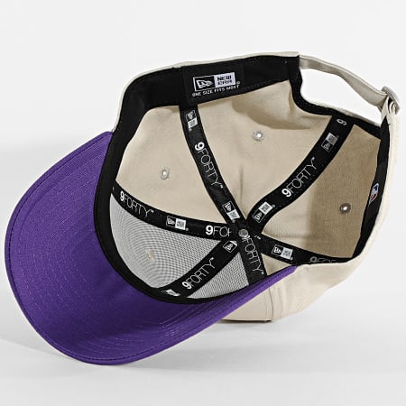 New Era - Casquette 9Forty Los Angeles Lakers 60691266 Beige Violet