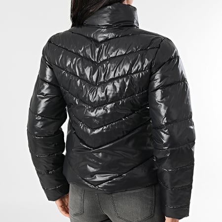 Only - Chaqueta acolchada con cremallera Fiona Life para mujer, negra