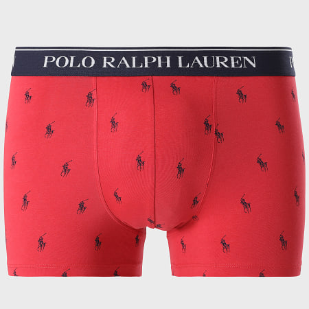 Polo Ralph Lauren - Lot De 3 Boxers Bleu Marine Blanc Rouge