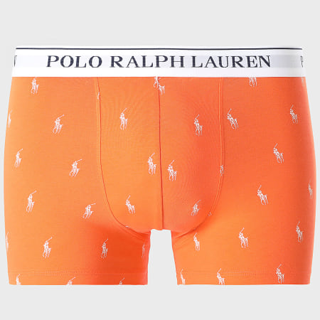 Polo Ralph Lauren - Lot De 3 Boxers Bleu Marine Blanc Orange