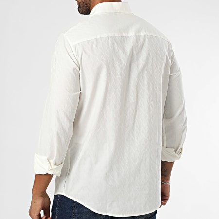 Armani Exchange - Chemise Manches Longues Regular Fit XM001587 Beige Clair