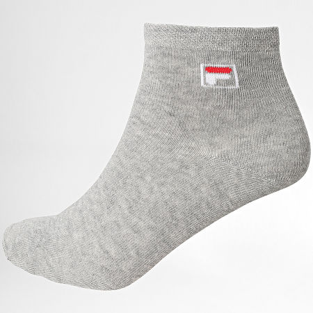 Classic Series - Lot De 3 Paires De Chaussettes Calza F9303 Blanc Noir Gris Chiné