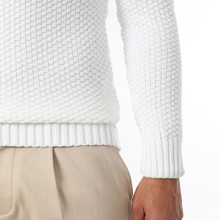 LBO - Jersey con Capucha Punto Grueso 0645 Blanco