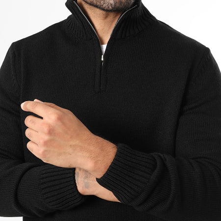 LBO - Jersey Cuello Medio Cremallera Punto Medio 0689 Negro