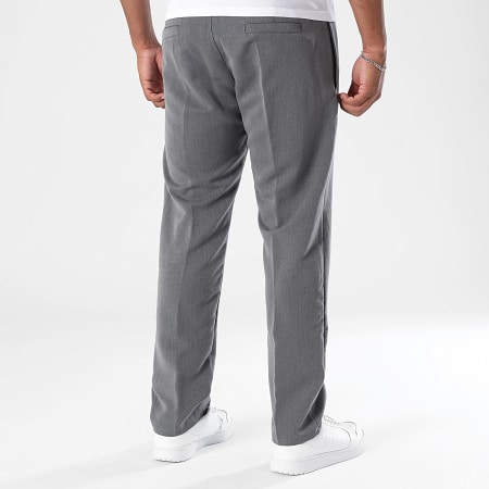 LBO - Pantalon Habillé Relaxed 2208 Gris Anthracite Chiné