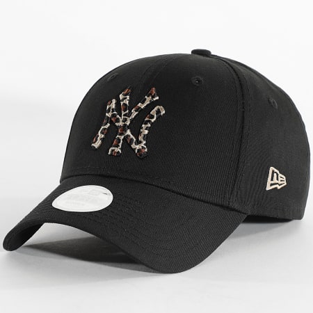 New Era - Gorra de mujer 9Forty NY Yankees 60691330 Black Leopard