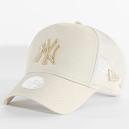 New Era NY Yankees Gorra Trucker Mujer 60565488 Beige Ryses