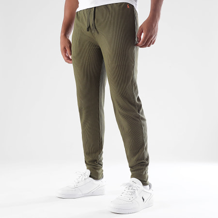 Polo Ralph Lauren - Pantalon Jogging Texturé Original Player Vert Kaki