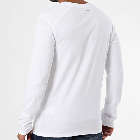Teddy Smith - Tee Shirt Long Sleeve Regular Fit John 11017841D White