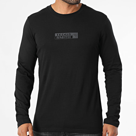 Teddy Smith - Tee Shirt Long Sleeve Regular Fit John 11017841D Black