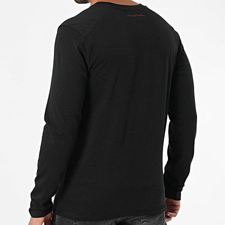 Teddy Smith - Tee Shirt Long Sleeve Regular Fit John 11017841D Black