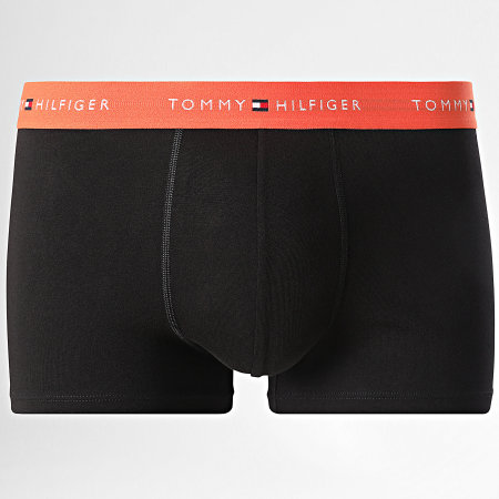 Tommy Hilfiger - Lot De 3 Boxers 2763 Noir Orange Bleu Clair Vert