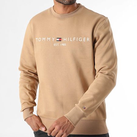 Tommy Hilfiger - Tee Shirt Linear Flag 1338 Beige