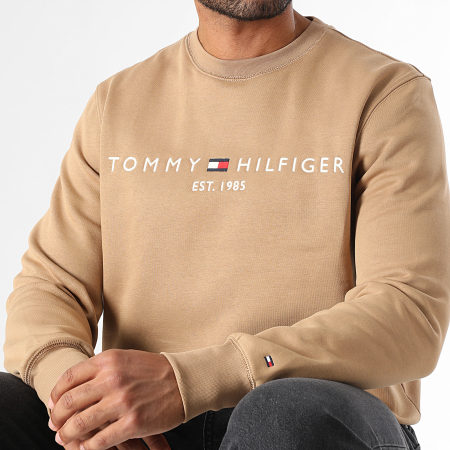 Tommy Hilfiger - Tee Shirt Linear Flag 1338 Beige