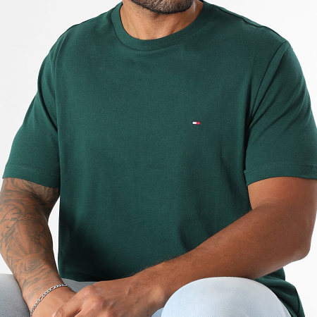 Tommy Hilfiger - Tee Shirt Essential Seasonal 9995 Vert Foncé