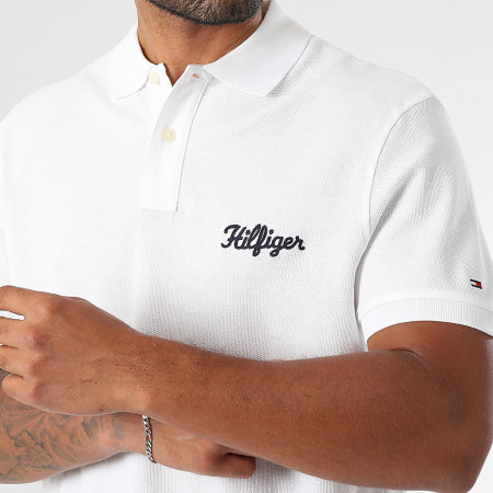Tommy Hilfiger - Polo Manches Courtes Graphic 0296 Blanc