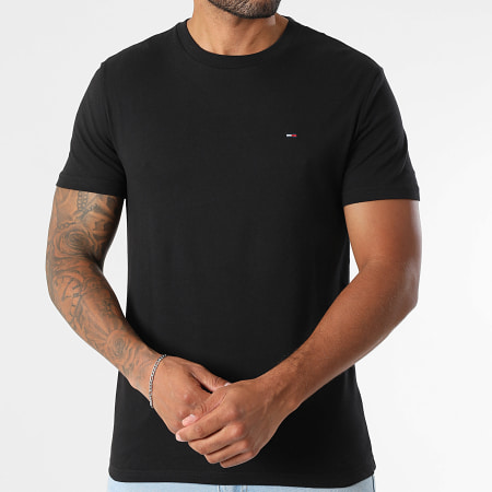 Tommy Jeans - Lot De 2 Tee Shirts Jersey 0687 Noir Bleu Marine