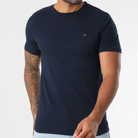 Tommy Jeans - Lot De 2 Tee Shirts Jersey 0687 Noir Bleu Marine