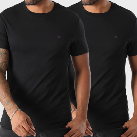 Tommy Jeans - Lot De 2 Tee Shirts Jersey 0687 Noir